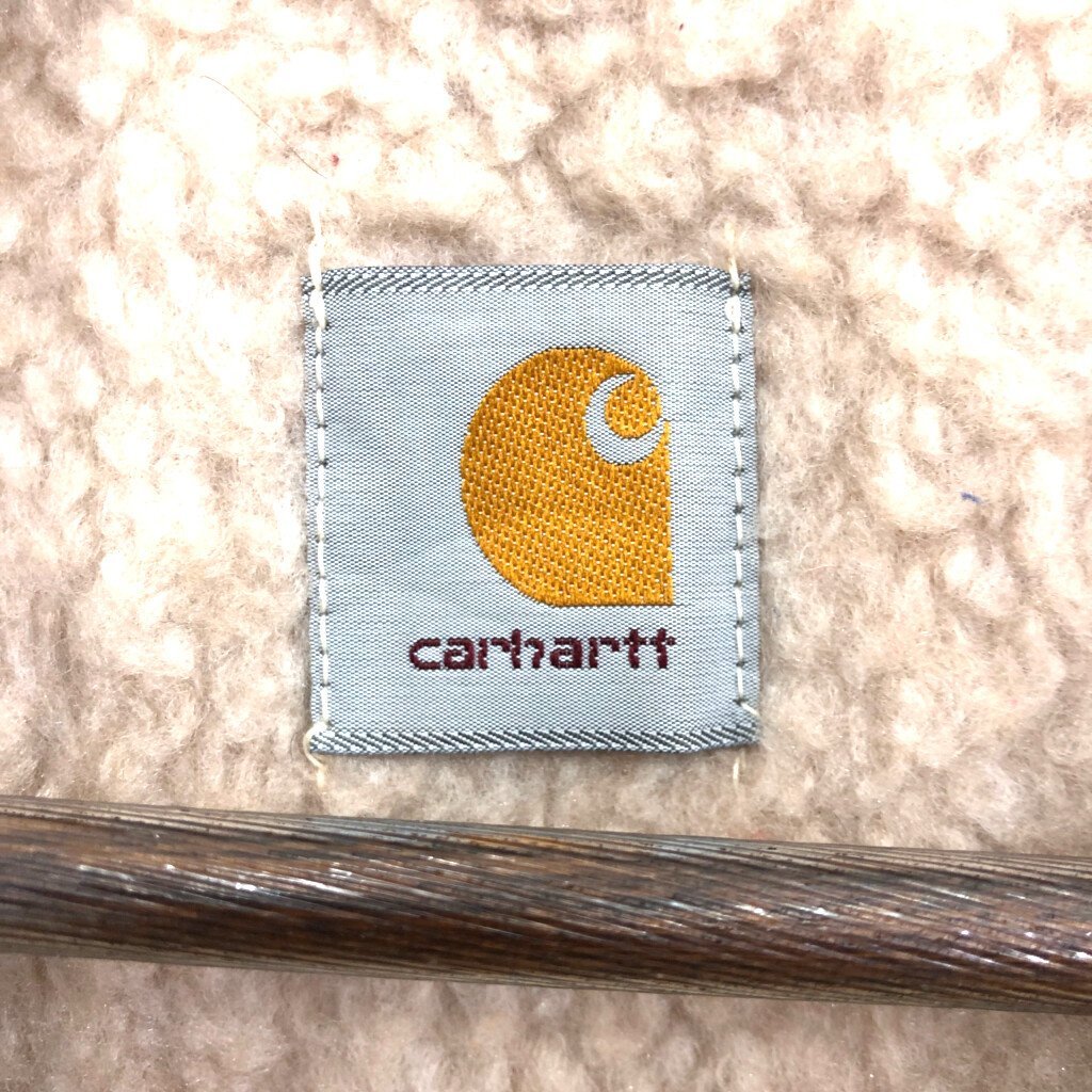 Carhartt カーハート ダック ワーク ボア ベスト トップス アメカジ ブラウン (メンズ XL相当) 中古 古着 P7836_画像8