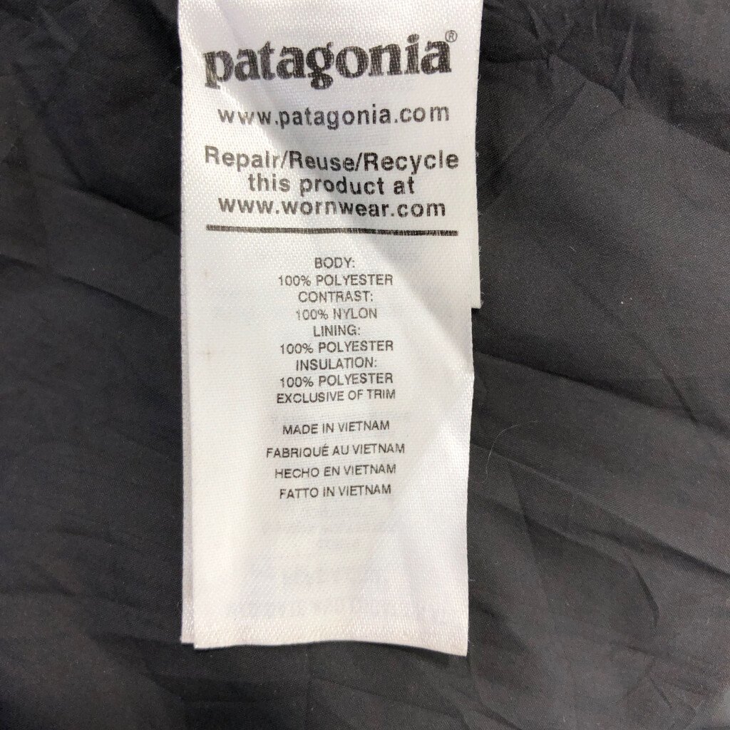 patagonia パタゴニア 中環ジャケット 刺繍 アウトドア キャンプ ブラック (レディース L) P3034 1円スタート_画像7