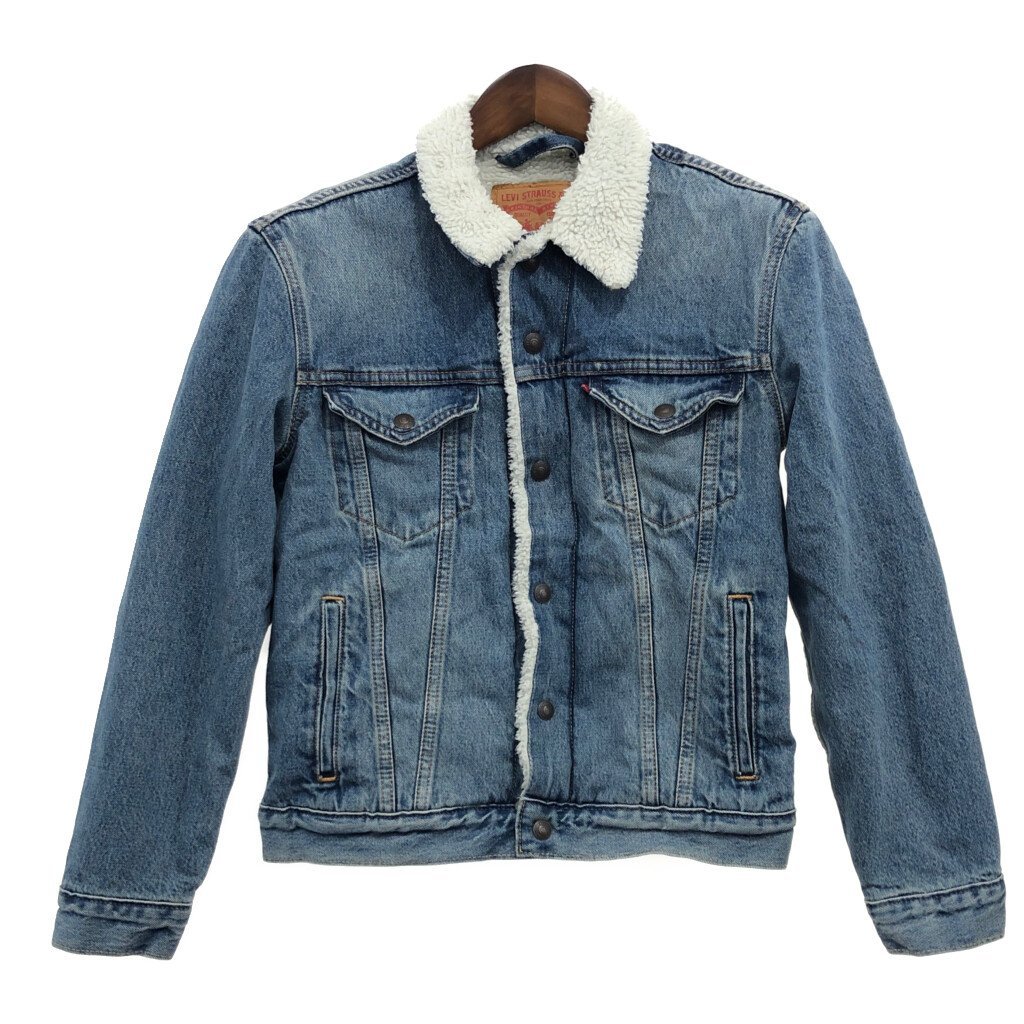 Levi's リーバイス デニムボアジャケット アウター アメカジ ライトブルー (メンズ S) 中古 古着 P8369_画像1