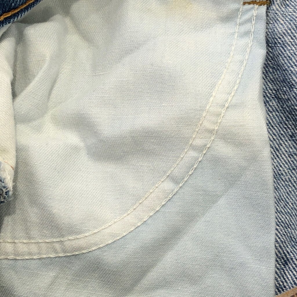 90年代 カナダ製 Levi's リーバイス 619 デニムパンツ 大きいサイズ アメカジ オレンジタブ ブルー (メンズ 38×32) P3559 1円スタート_画像4