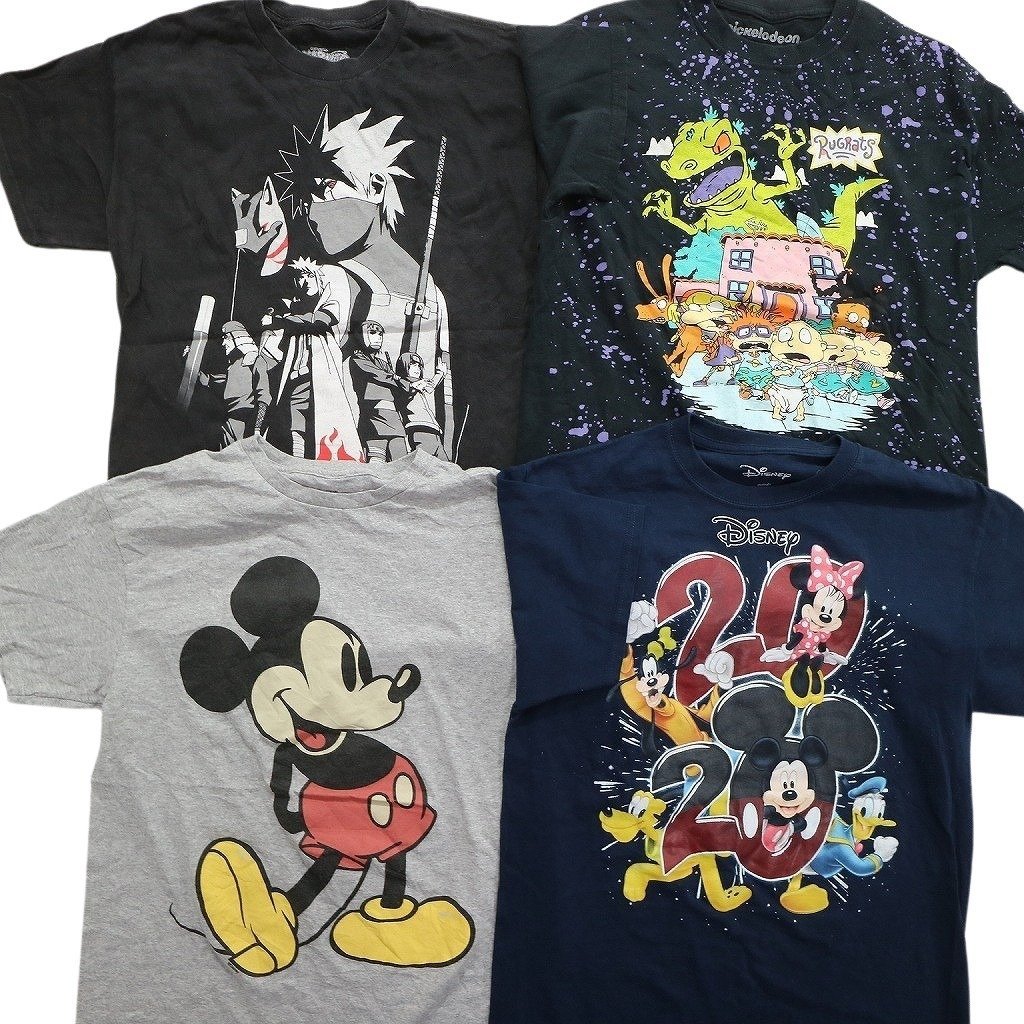 古着卸 まとめ売り キャラクター 半袖Tシャツ 16枚セット (メンズ M ) アニメ ディズニー TS10 MR5911 1円スタート_画像4