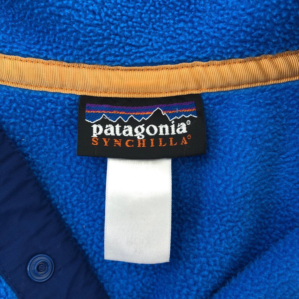 patagonia パタゴニア SYNCHILLA シンチラ スナップT フリースジャケット アウター アウトドア ブルー (メンズ XS) 中古 古着 P8314_画像4