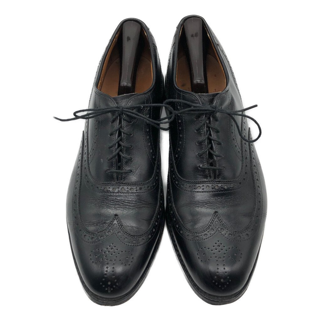 USA製 Allen Edmonds アレンエドモンズ Chester ウィングチップ レザーシューズ ブラック (メンズ 10 1/2 C) 中古 古着 KA0699