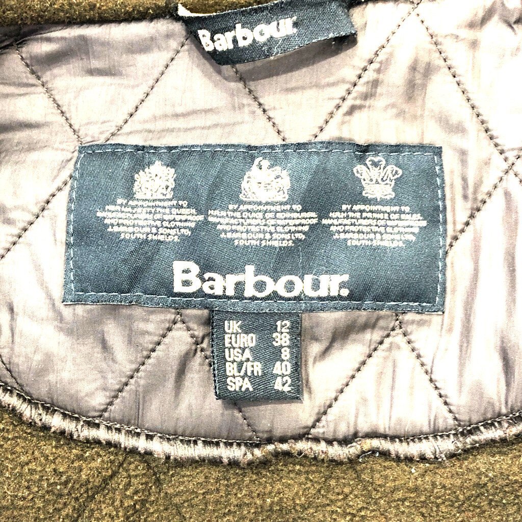 Barbour バブアー POLARQUILT キルティングジャケット ブラウン (レディース 8) P4138 1円スタート_画像5