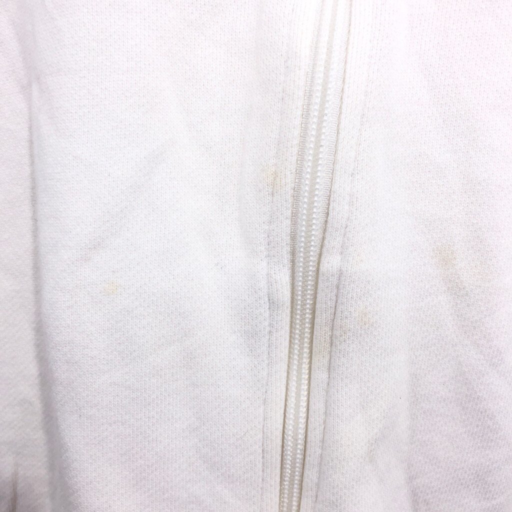 90 годы Polo by Ralph Lauren Polo Ralph Lauren полный Zip тренировочные топы белый ( мужской L) б/у б/у одежда P8644