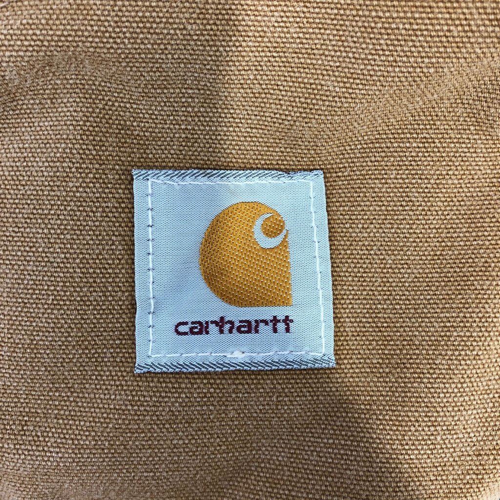 90年代 USA製 Carhartt カーハート ダック オールインワン 大きいサイズ ワーク ブラウン (メンズ 46 REGULAR) 中古 古着 P9408_画像10