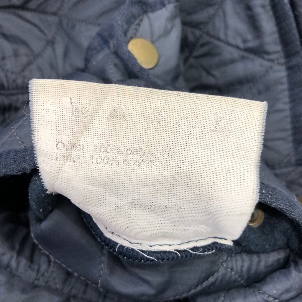 Barbour バブアー ポーラーキルトジャケット ユーロ ヨーロッパ古着 ネイビー (レディース 12) 中古 古着 P4625 1円スタート_画像5