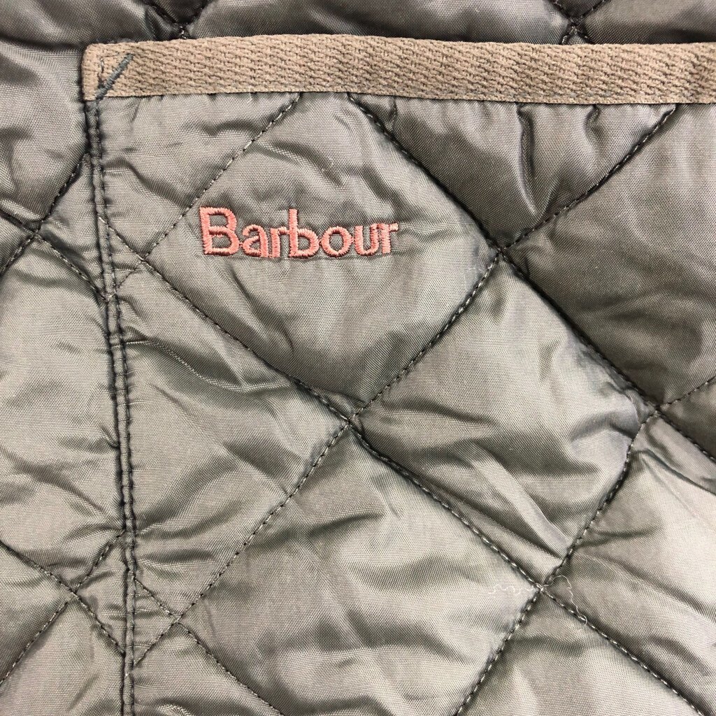 Barbour バブアー WAISTCOAT IN LINER キルティング ライナー ベスト アウター カーキ (メンズ 44) 中古 古着 P8800_画像4