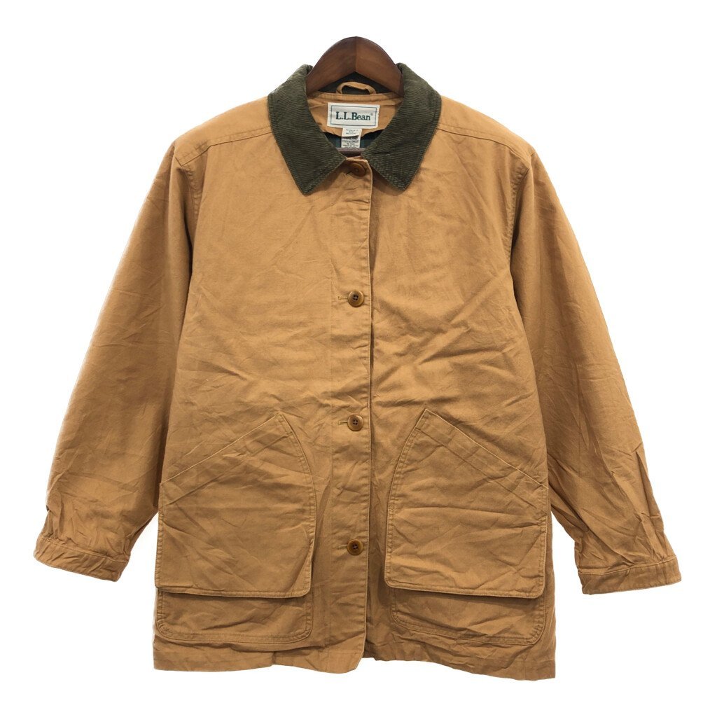 最新情報 (レディース ブラウン アウトドア アウター ハンティングジャケット エルエルビーン L.L.Bean 90年代 MEDIUM) P8747 古着 中古 女性用