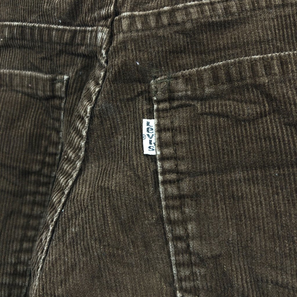 70年代 Levi's リーバイス 663-1529 コーデュロイパンツ ボトムス アメカジ ヴィンテージ ブラウン (メンズ 30×33) 中古 古着 P9038_画像3