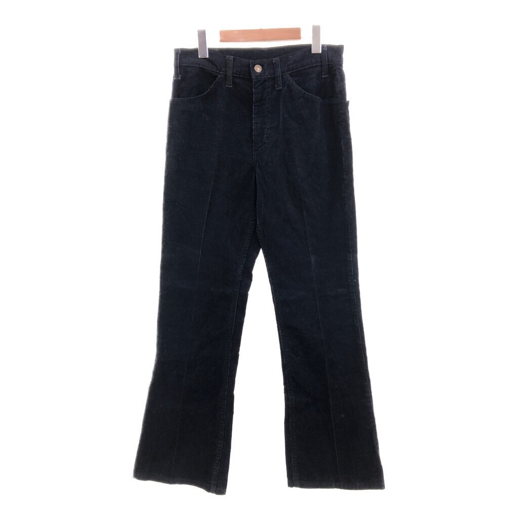 70年代 Levi's リーバイス 646-1517 コーデュロイ パンツ ボトムス アメカジ ヴィンテージ ネイビー (メンズ 30×31) 中古 古着 P8964_画像1