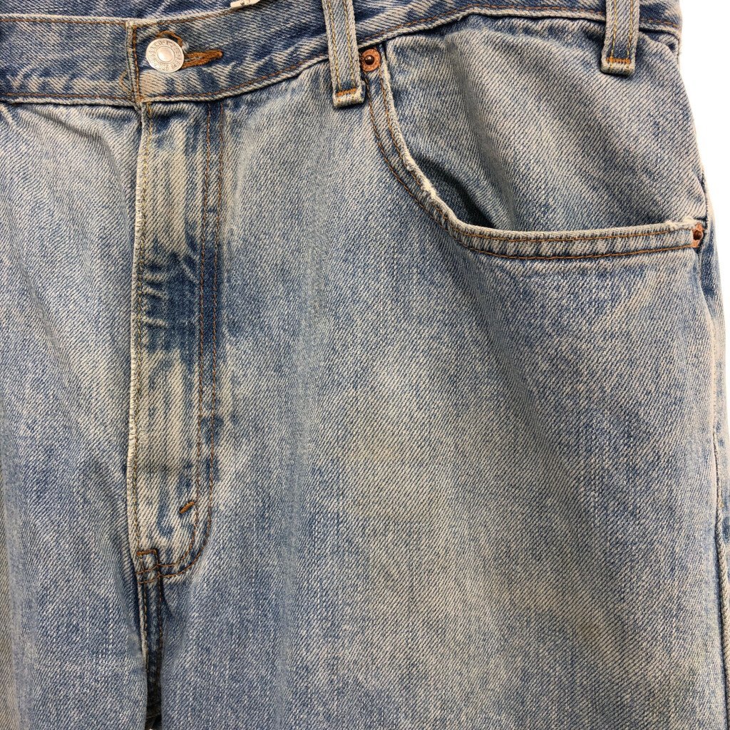 2000年代〜 Levi's リーバイス 505 ストレート デニムパンツ ボトムス アメカジ 大きいサイズ ブルー (メンズ W38 L30) 中古 古着 P9437_画像4