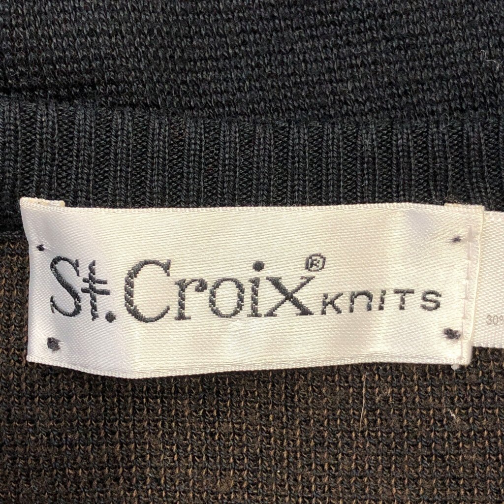 USA製 St.Croix 3Dニット セーター トップス カジュアル ブラック (メンズ M) 中古 古着 P9568_画像5