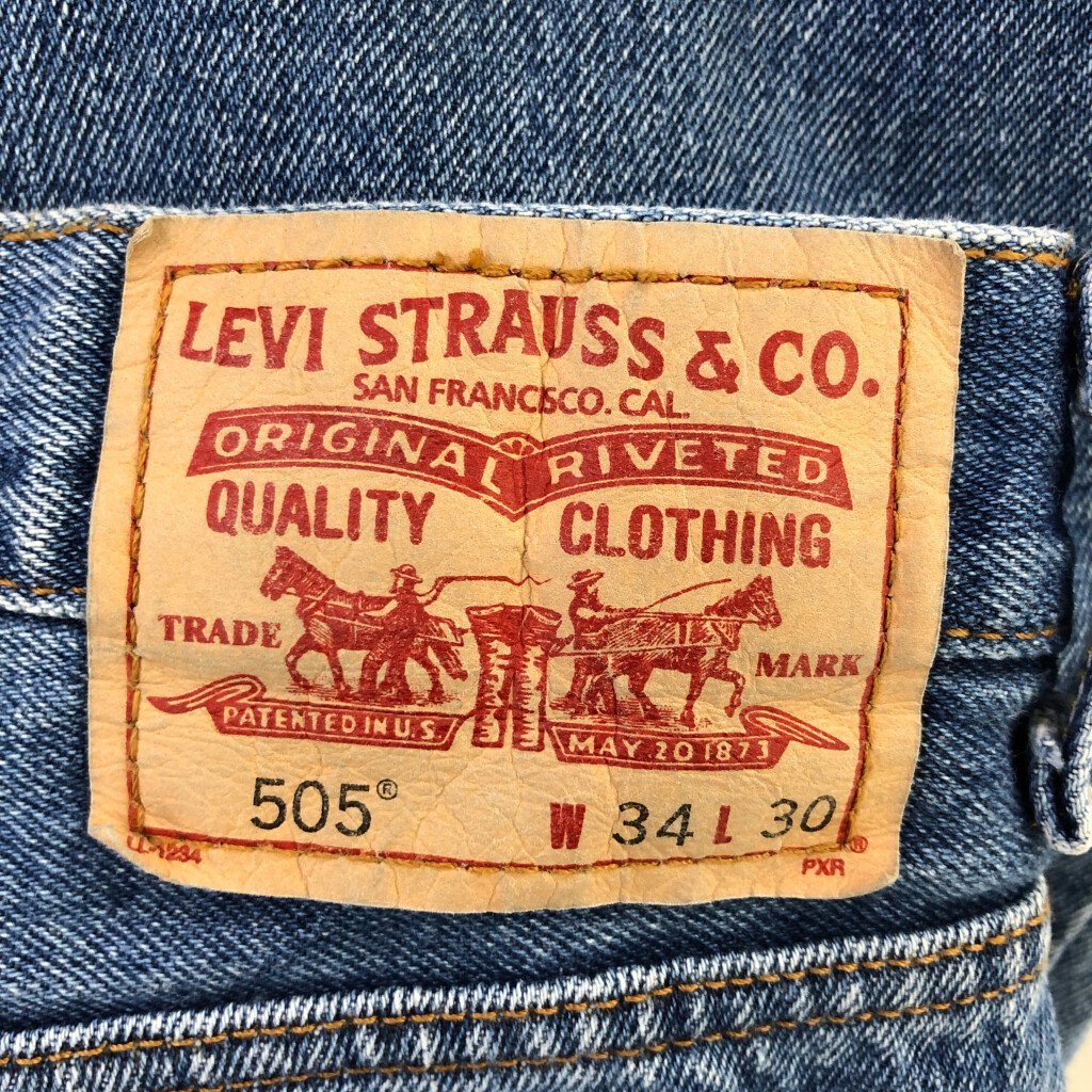 Levi's リーバイス 505 デニムパンツ ボトムス アメカジ ブルー (メンズ W34 L30) 中古 古着 P9626_画像7