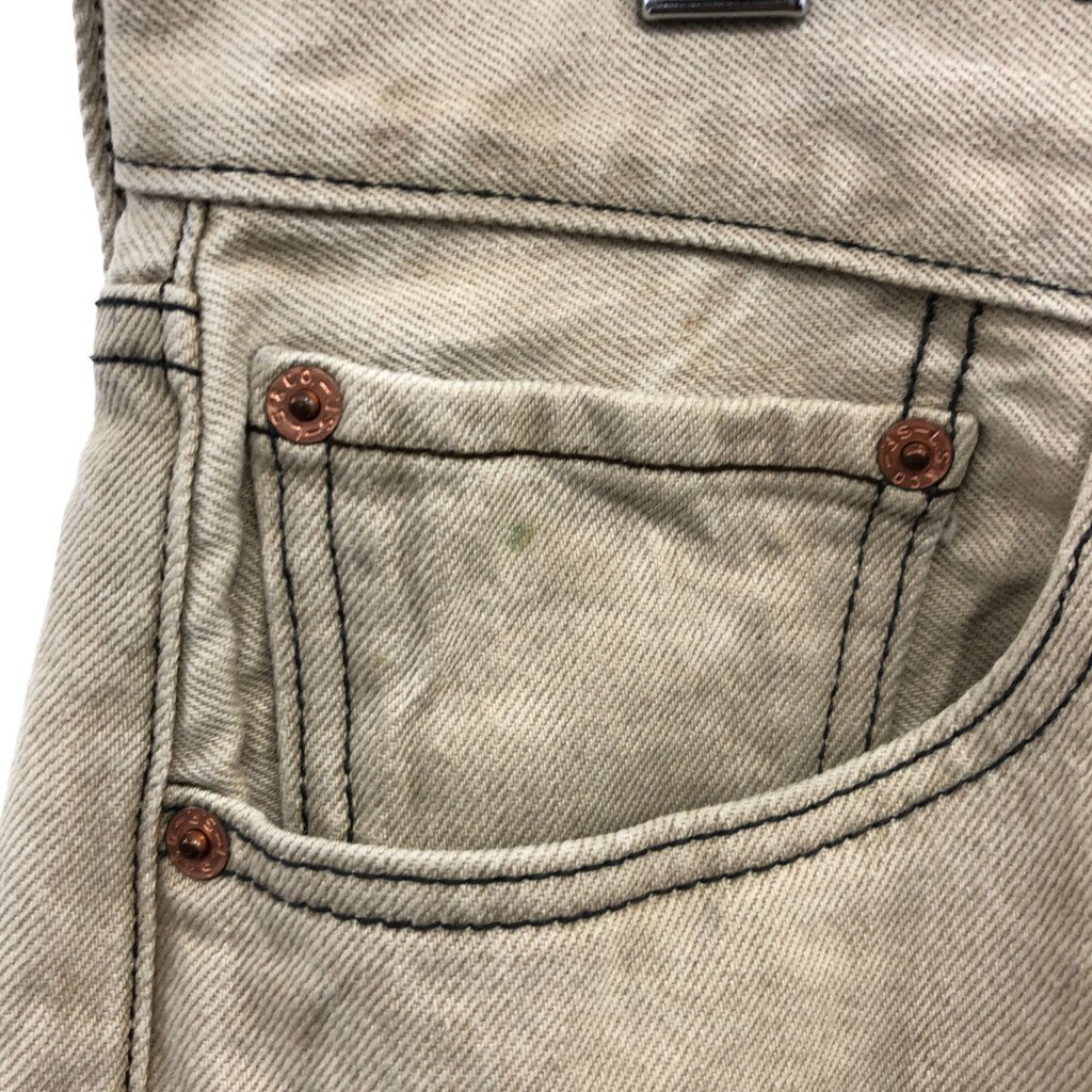 Levi's リーバイス 501XX ストレートシルエット デニムパンツ ボトムス アメカジ ベージュ (メンズ 34×32) 中古 古着 P9645_画像6