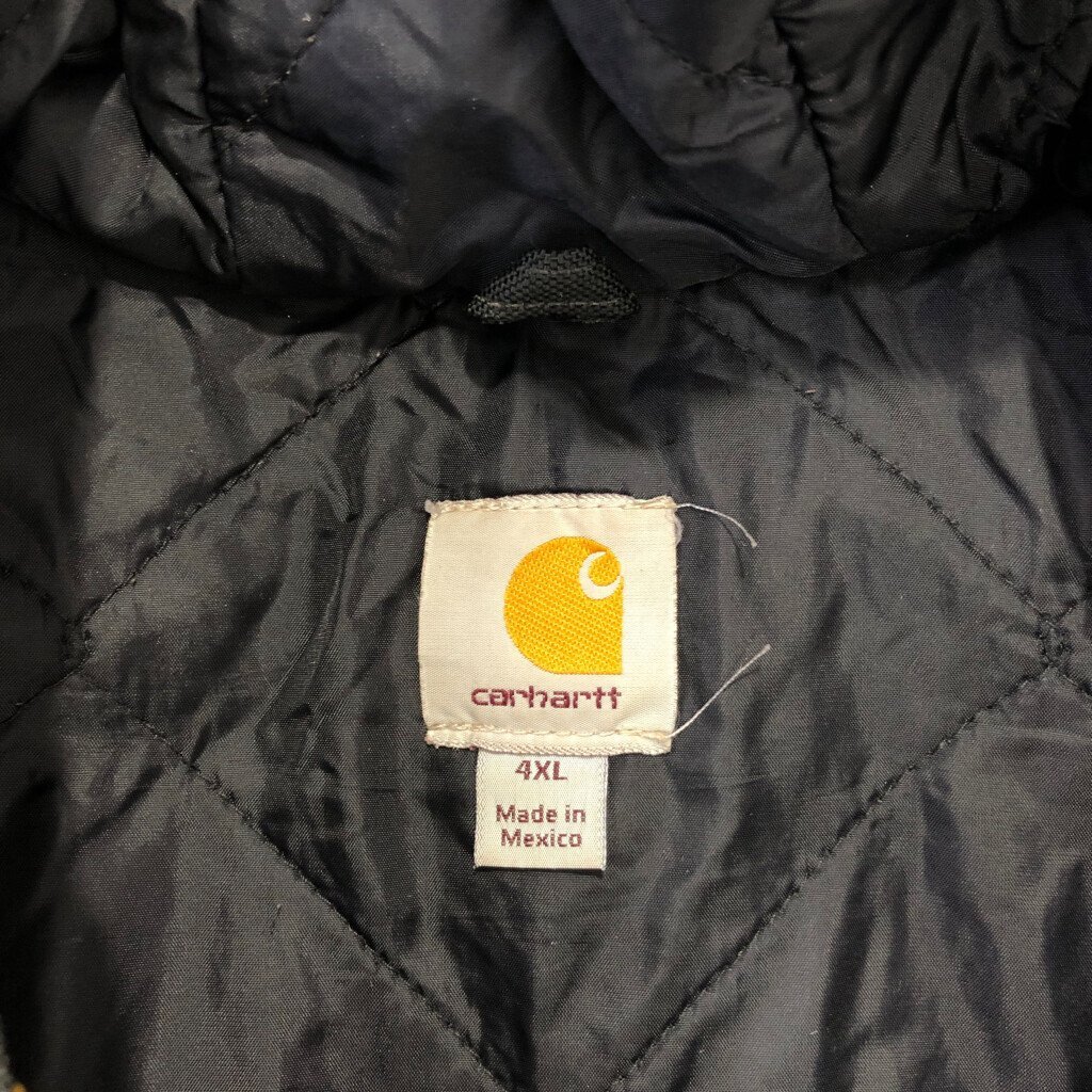 Carhartt カーハート ナイロン アクティブパーカー ジャケット アウター 大きいサイズ ワーク ブラック (メンズ 4XL) 中古 古着 P8092_画像7