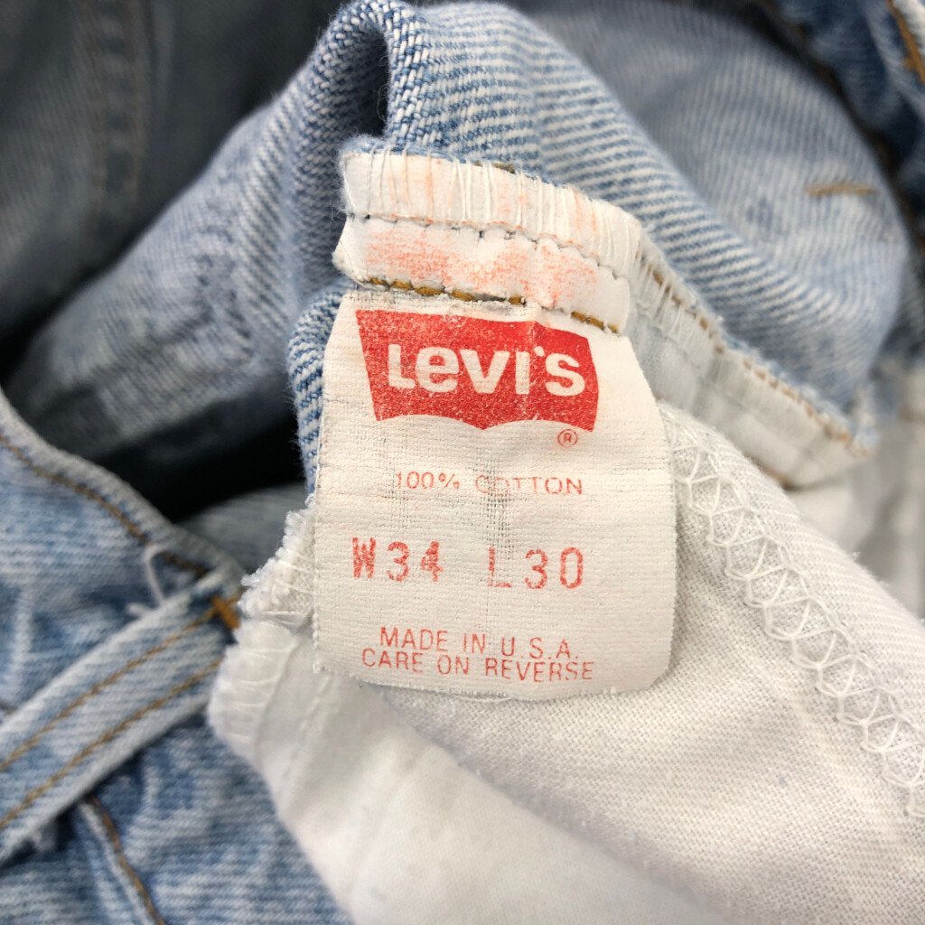 USA製 Levi's リーバイス 505 ストレート デニムパンツ ボトムス アメカジ ブルー (メンズ 34×30) 中古 古着 P8162_画像7