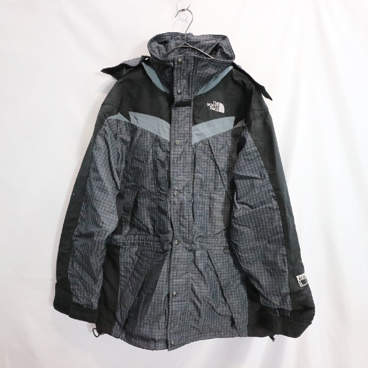 SALE///// THE NORTH FACE ノースフェイス EXTREME LIGHT フーデッドジャケット 防寒 ブラック×チャコールグレー ( メンズ M ) M4011