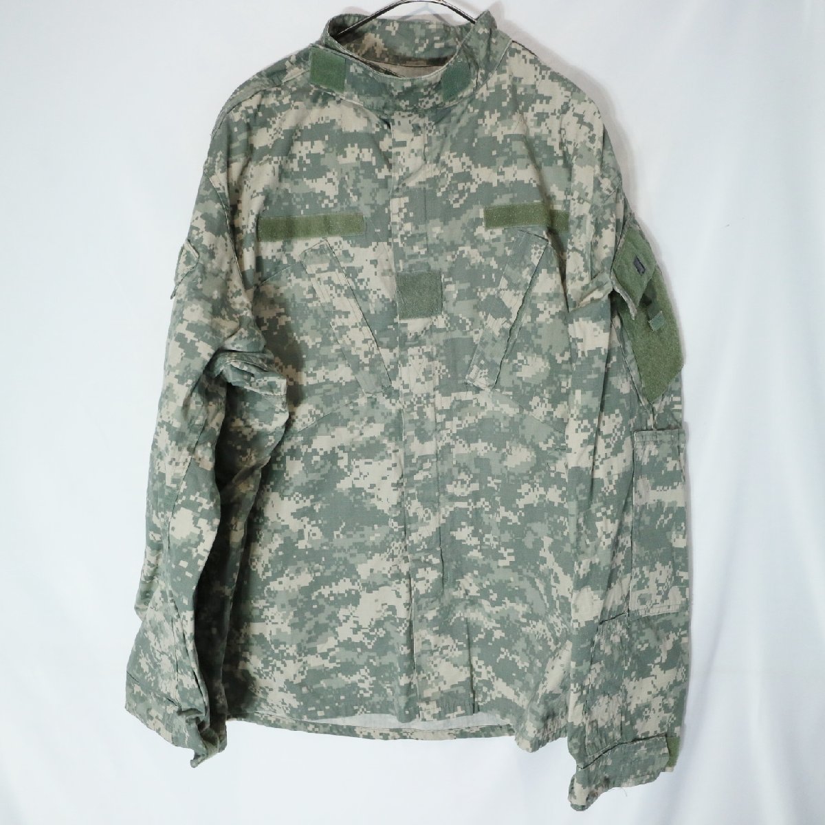 SALE///// 00年代 米軍実物 US.MILITARY コンバットジャケット ミリタリー アメリカ ACU デジタルタイガーカモ ( メンズ XL-L ) M5116_画像1