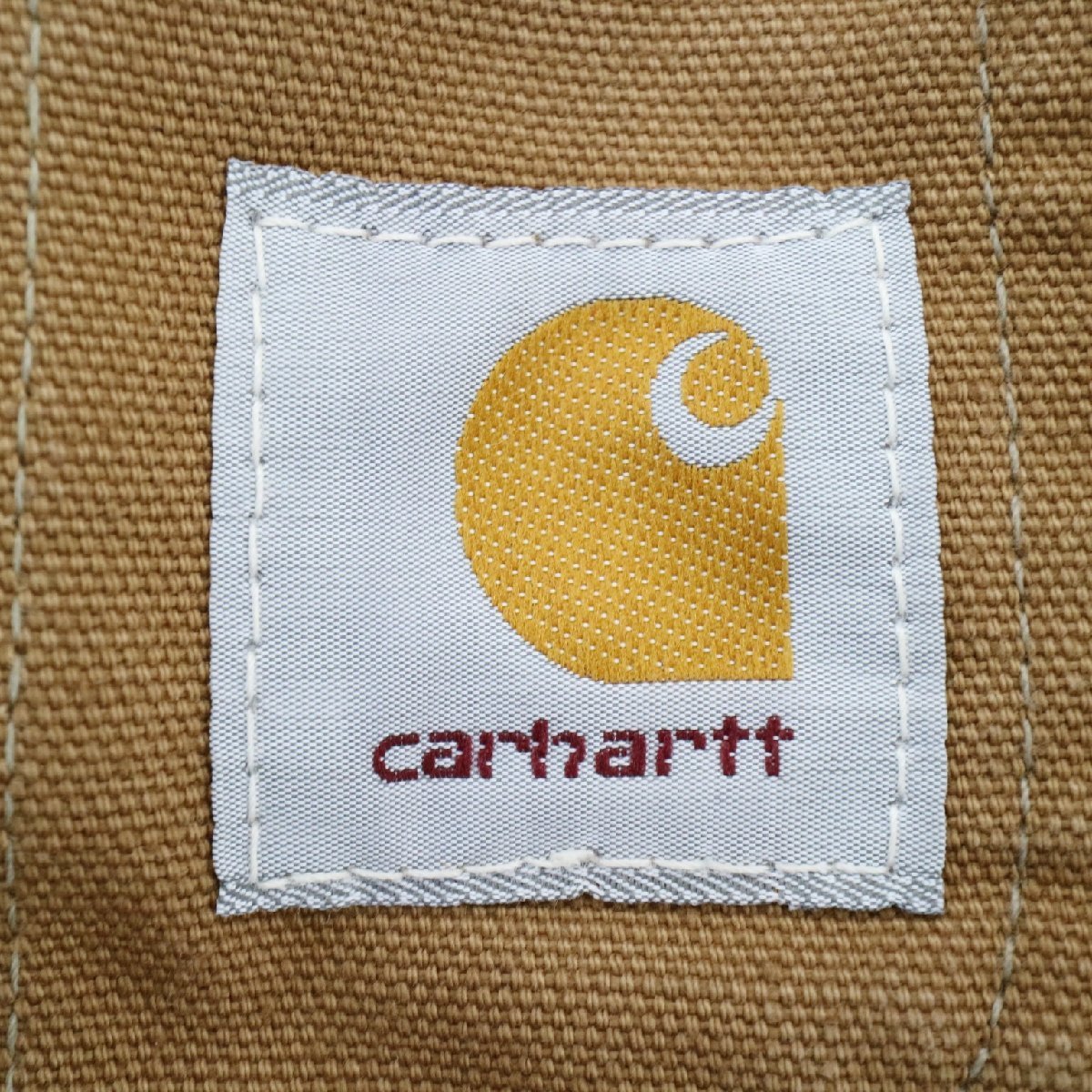 SALE///// 80年代 Carhartt カーハート 中綿 ダック地 オーバーオール ワークウェア ダック生地 作業着 茶色 ( メンズ 44 ) M7727の画像8