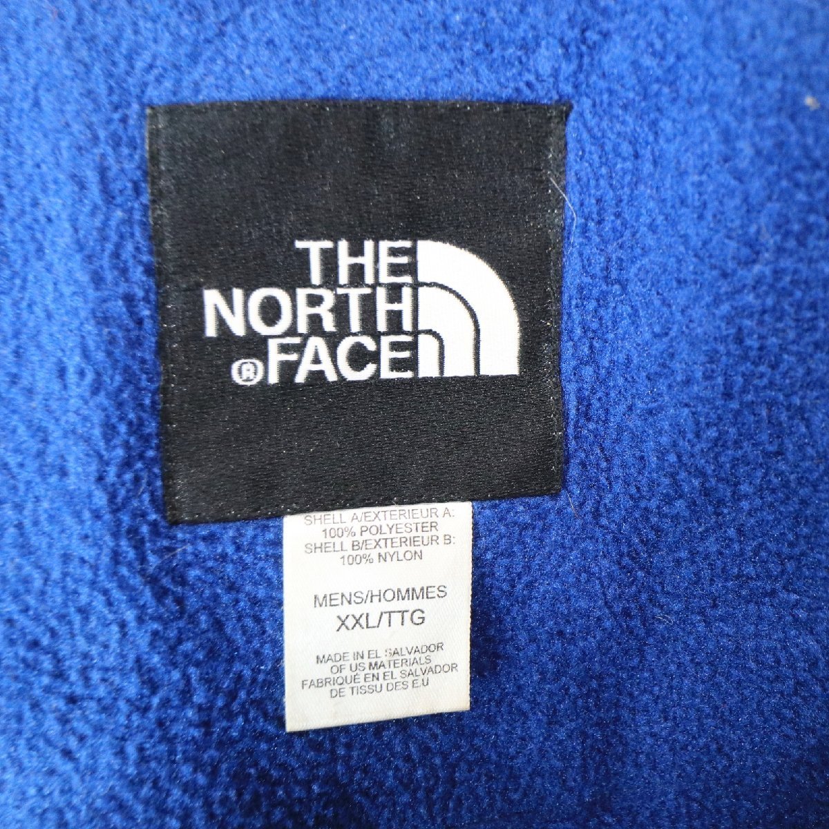 SALE///// THE NORTH FACE ノースフェイス POLARTEC デナリフリースジャケット アウトドア ブルー×ブラック ( メンズ XXL ) M7271_画像8