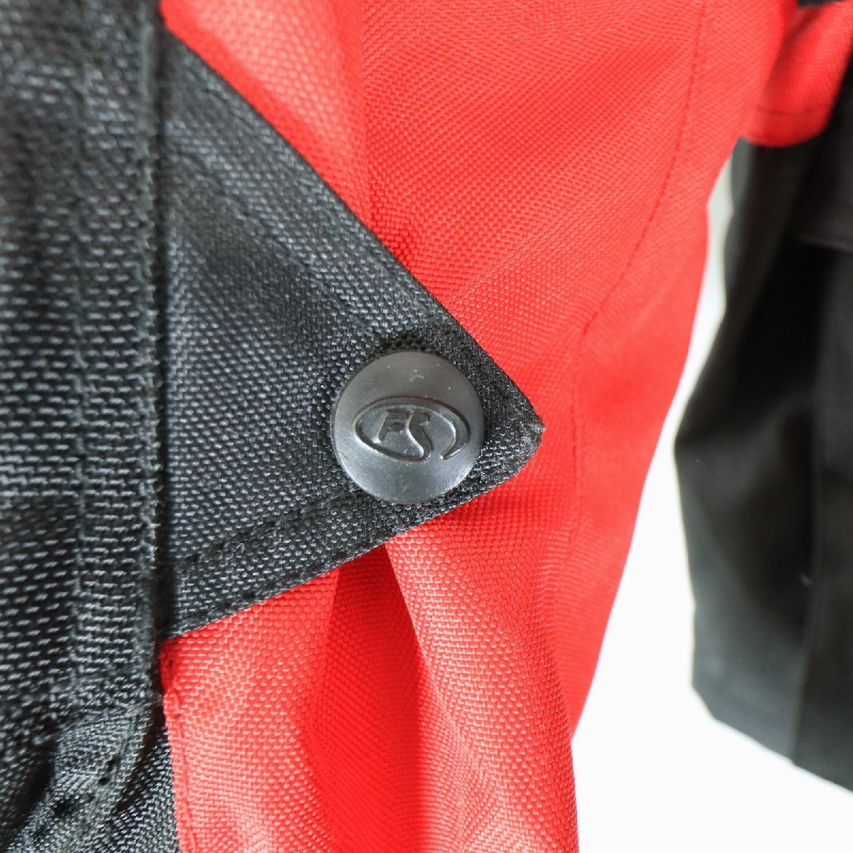 SALE///// FIELD SHEER レーシングジャケット バイク ツーリング モーターサイクル 走行用 バイカー 赤×黒 ( メンズ L ) M7115_画像3