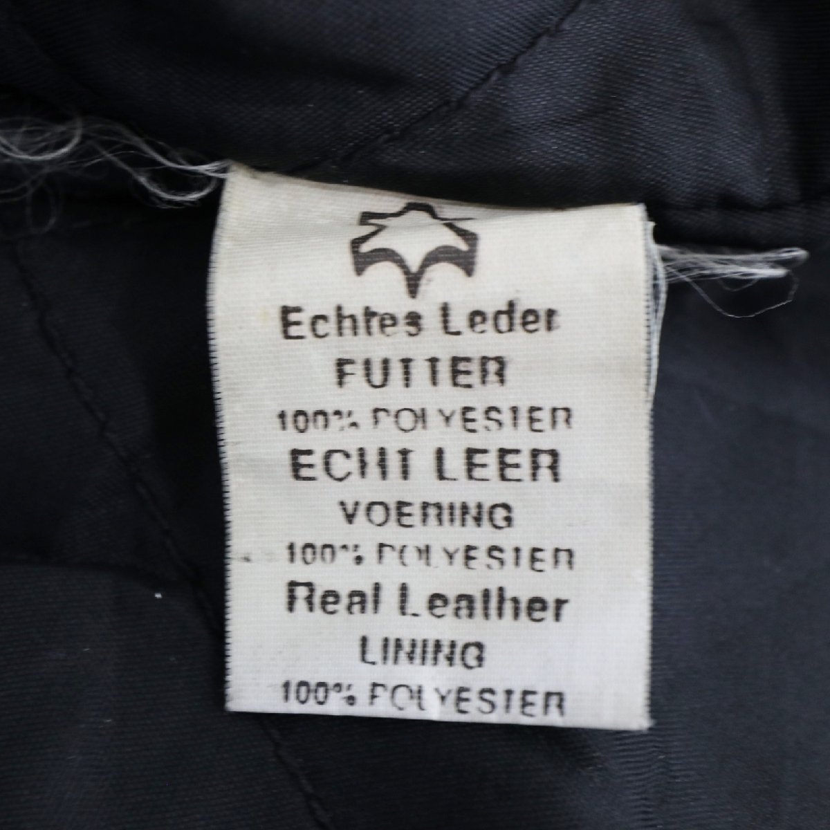 SALE///// Echtes Leder ライダースジャケット 本革 モーターサイクル ツーリング バイカー ブラック ( メンズ 46 ) M7844_画像9