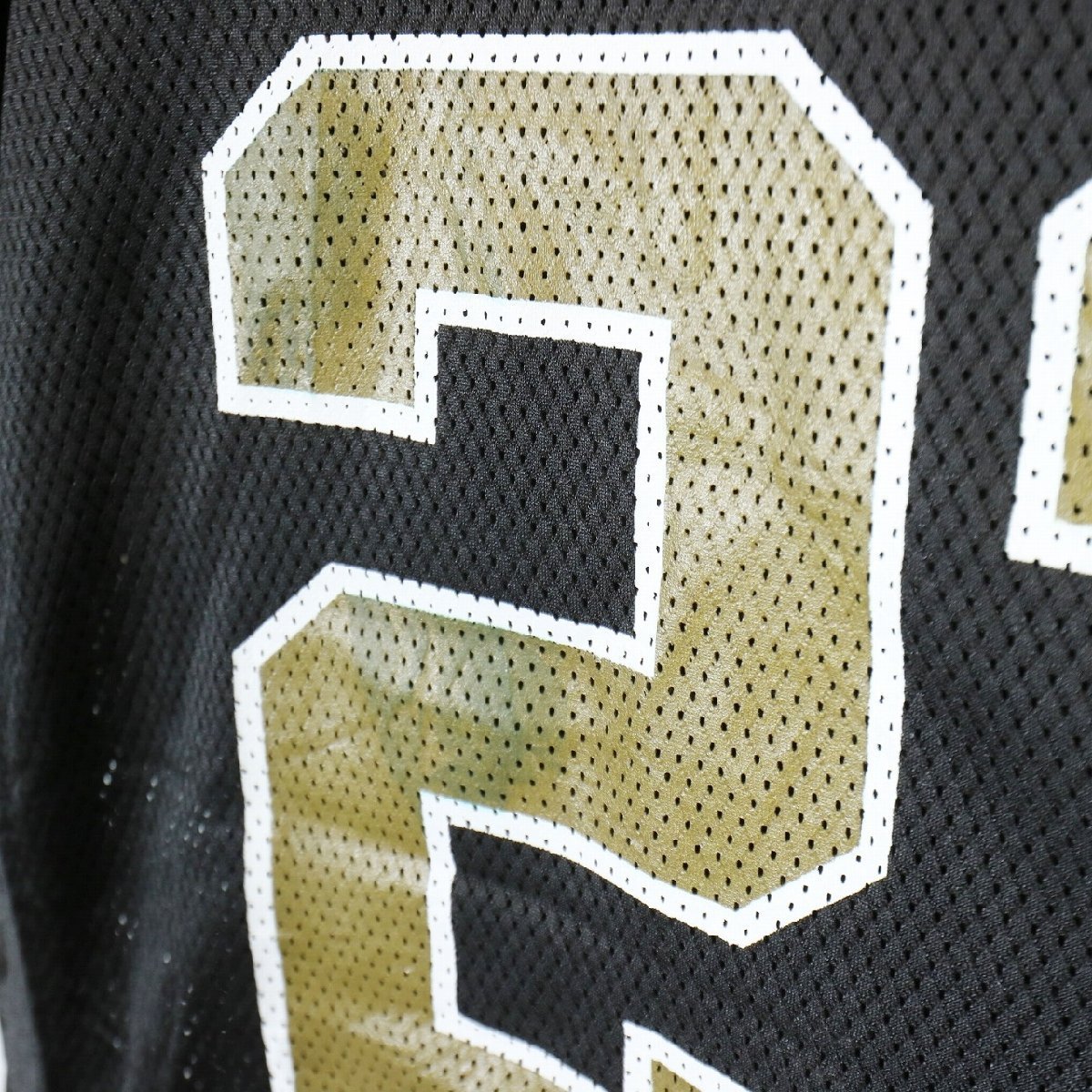 SALE///// Reebok リーボック NFL ニューオーリンズ・セインツ 半袖 ゲームシャツ プロチーム アメフト ブラック ( メンズ L ) N0289_画像4