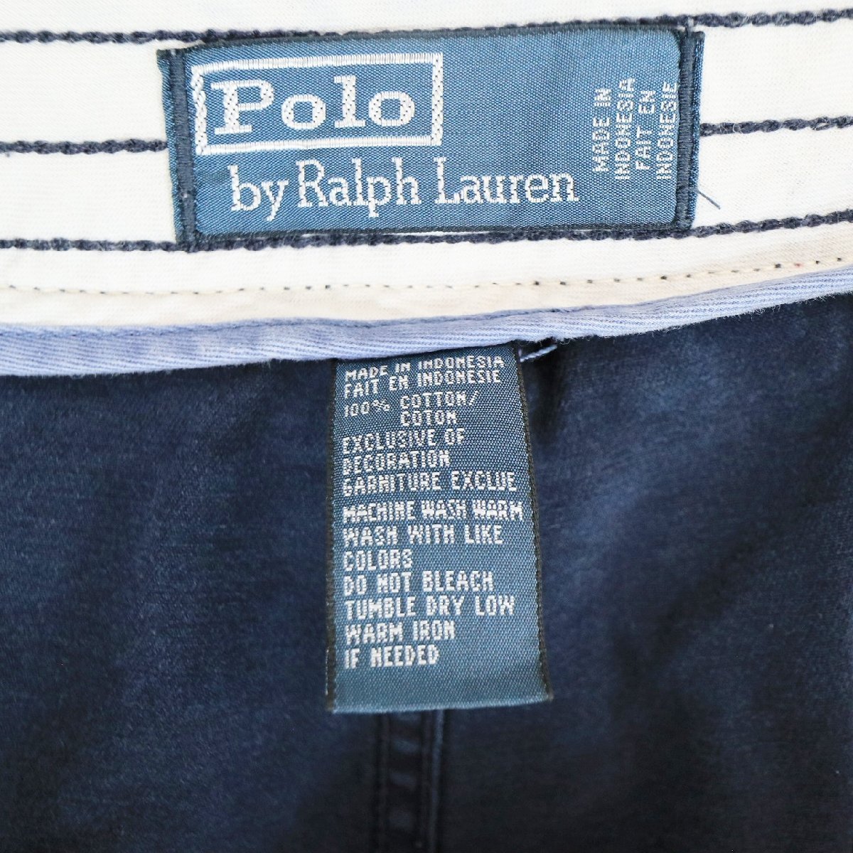 SALE///// Polo Ralph Lauren ラルフローレン コットン カーゴ ショーツ アメカジ 大きいサイズ ネイビー ( メンズ 44 ) N1016_画像6