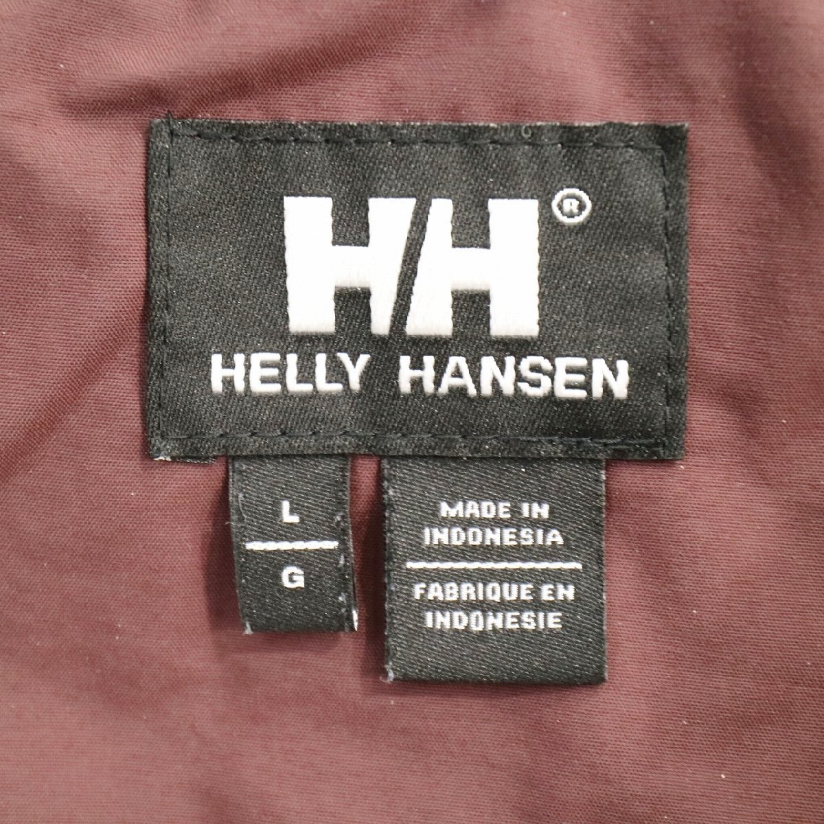 SALE///// HELLY HANSEN ヘリーハンセン ナイロンジャケット アウトドア キャンプ 防寒 ワインレッド ( レディース L ) N1160_画像9