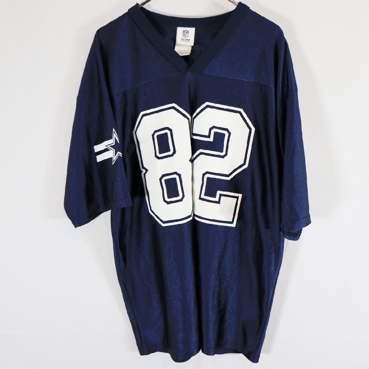 SALE///// NFL TEAM APPAREL ダラス・カウボーイズ ゲームシャツ プロチーム ジェイソン・ウィッテン ネイビー ( メンズ L ) N1621_画像1