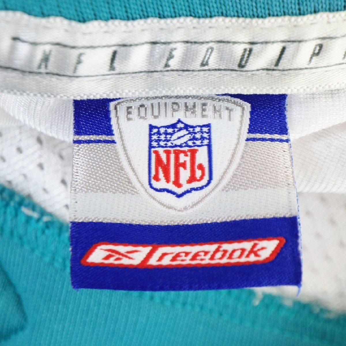 SALE///// reebok リーボック NFL マイアミ・ドルフィンズ アメフト 半袖 ゲームシャツ プロチーム ホワイト ( メンズ XL ) N1211_画像7