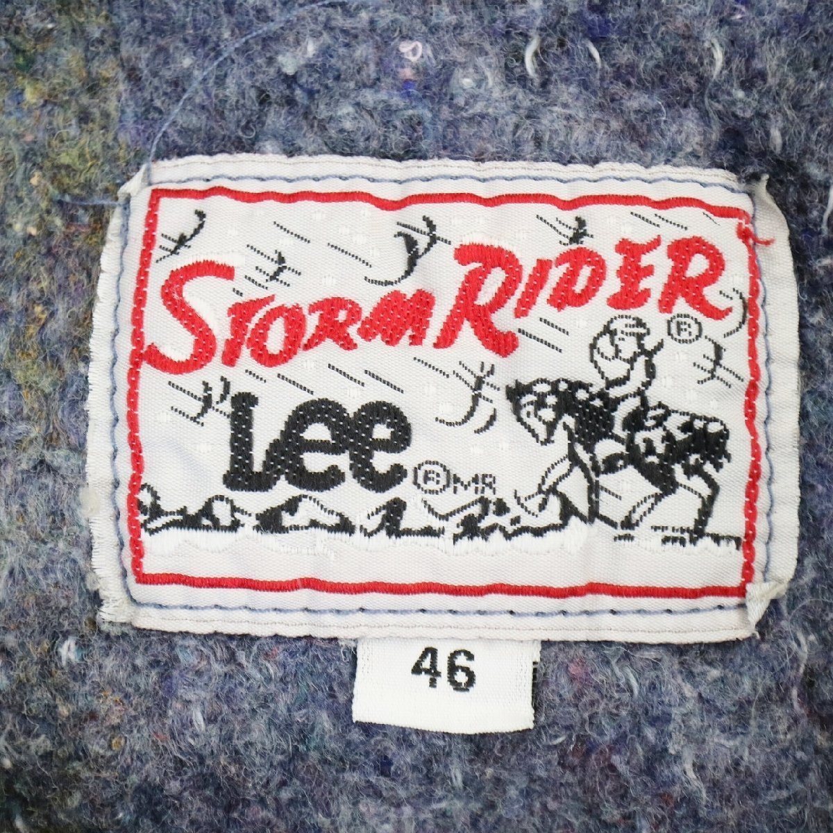 SALE///// 90s Lee リー STORM RIDER デニムジャケット Gジャン アウター ビンテージ 色落ち ライトブルー ( メンズ 46 ) N2670の画像10