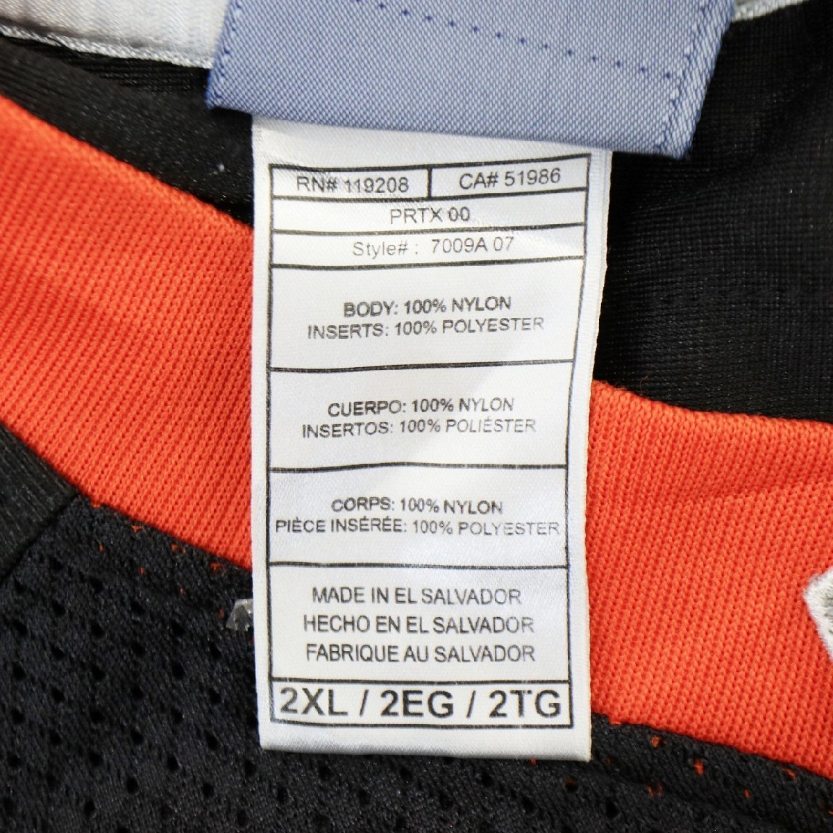SALE///// Reebok リーボック NFL シンシナティ・ベンガルズ 半袖 ゲームシャツ プロチーム アメフト ブラック ( メンズ 2XL ) N2892_画像7