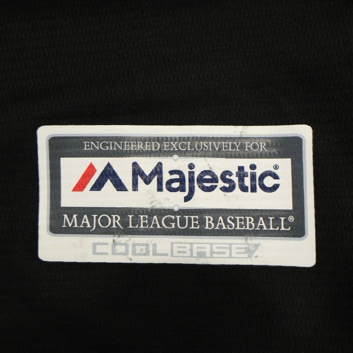 SALE///// USA製 Majestic MLB ピッツバーグ・パイレーツ 半袖 ベースボールシャツ プロチーム 野球 ブラック ( メンズ XL ) N2925の画像8