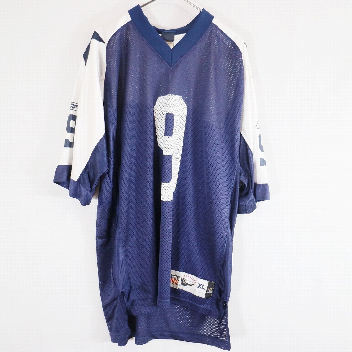 SALE///// Reebok リーボック NFL ダラス・カウボーイズ ゲームシャツ スポーツ アメフト ネイビー ( メンズ XL ) N2933_画像1