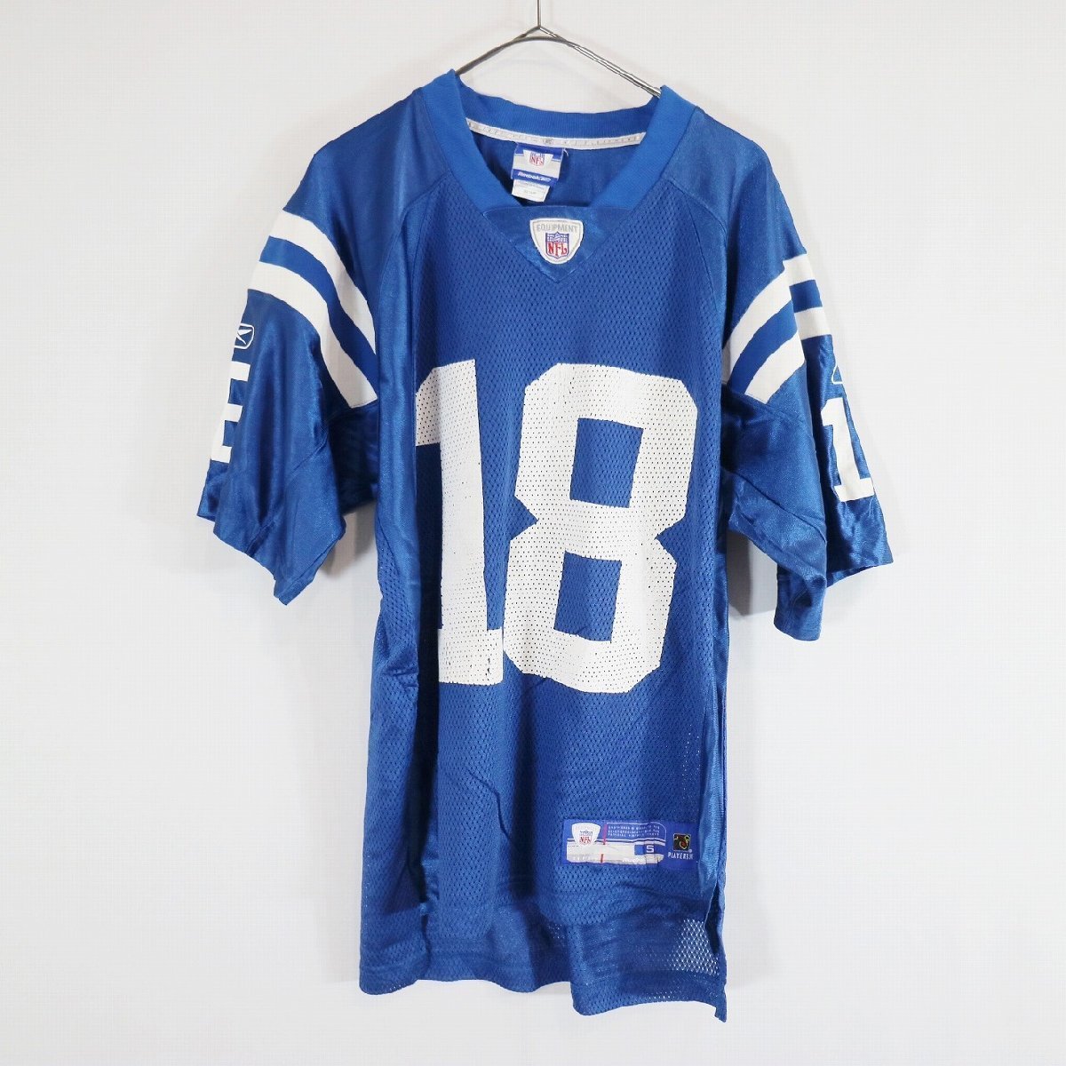 SALE///// Reebok リーボック NFL インディアナポリス・コルツ 半袖 ゲームシャツ プロチーム アメフト ブルー ( メンズ S ) N2829_画像1