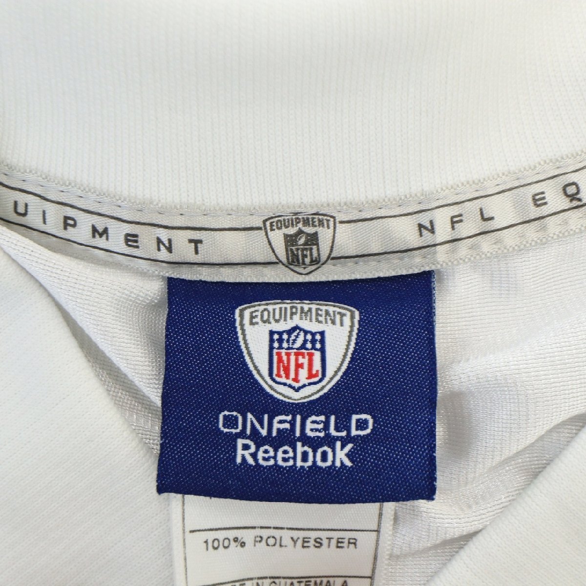 SALE///// Reebok リーボック NFL ニューヨークジェッツ 半袖 ゲームシャツ プロチーム アメフト ホワイト ( メンズ 2XL ) N3041_画像7