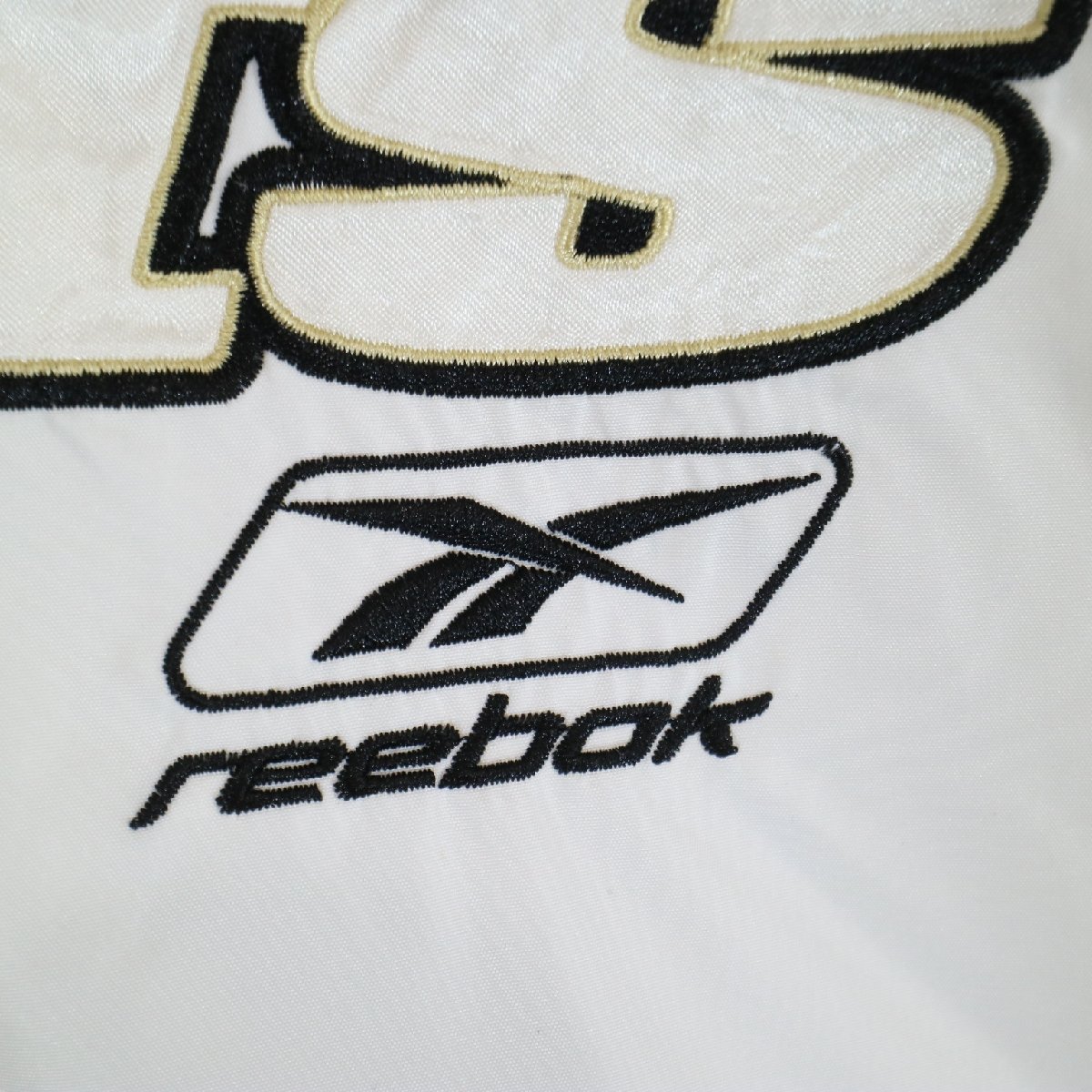 SALE///// Reebok リーボック NFL ニューオーリンズ・セインツ プルオーバージャケット アメフト プロチーム ホワイト ( メンズ XL ) N3292_画像4
