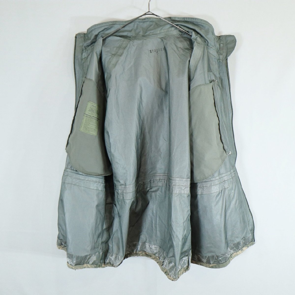 SALE///// 00s 米軍 実物 US.AIR FORCE APECS GORE-TEXジャケット ミリタリー アメリカ空軍 タイガーカモ 迷彩柄 ( メンズ XL-L ) N3223_画像8