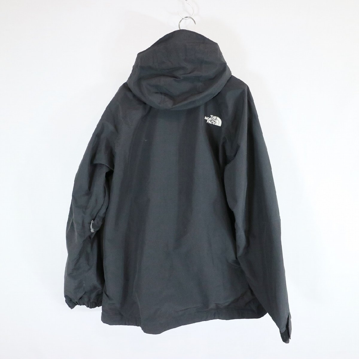 SALE///// THE NORTH FACE ノースフェイス HYVENT ナイロンジャケット アウトドア キャンプ 防寒 アウター ブラック ( メンズ L ) N3945_画像4