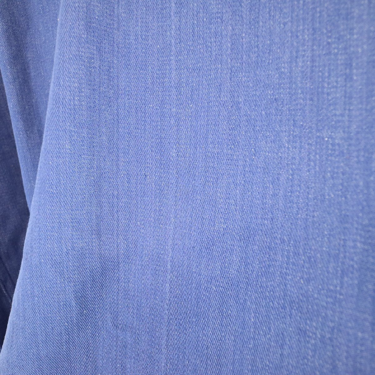 SALE///// MERK ワークシャツ カバーオール ユーロ古着 作業着 ブルー ( メンズ 54 ) N4392_画像4
