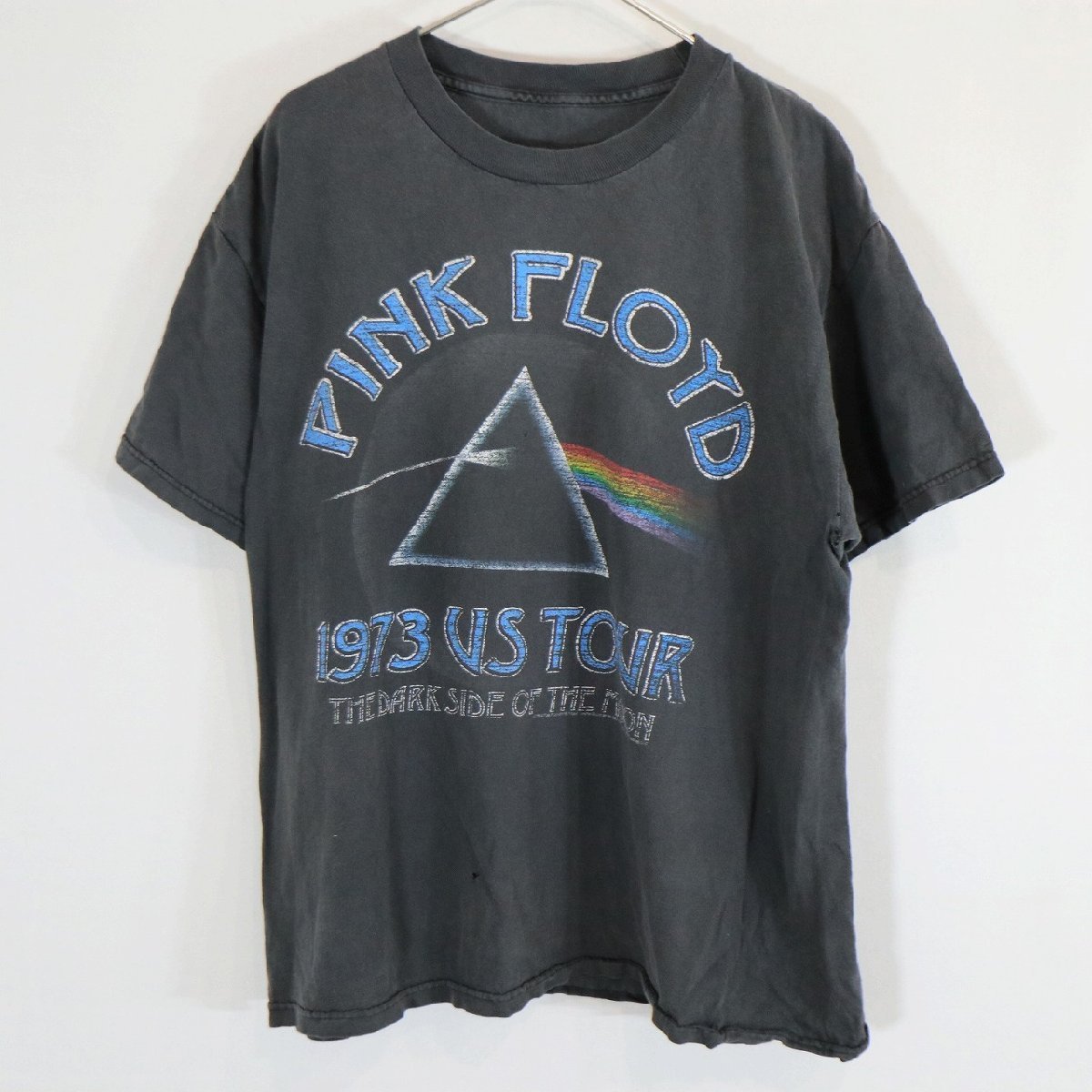 SALE///// 00s PINK FLOYD US TOUR 半袖 プリントTシャツ バンＴ 音楽 ボロ ブラック ( メンズ Mサイズ相当 ) N4772_画像1