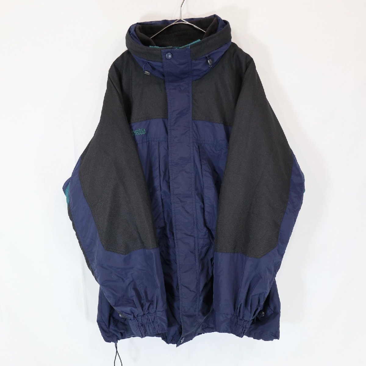 SALE///// Columbia コロンビア West Ridgeマウンテンジャケット ナイロンジャケット ネイビー系/黒 ( メンズ XL ) 3/ m8384_画像1