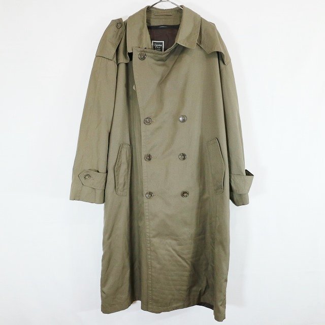 SALE///// Christian Dior クリスチャンディオール トレンチコート フォーマル スーツ ビジネス 通勤 オリーブ ( メンズ 38 ) M9400_画像1