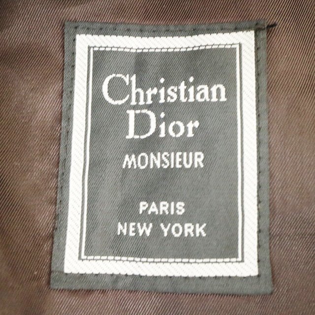SALE///// Christian Dior クリスチャンディオール トレンチコート フォーマル スーツ ビジネス 通勤 オリーブ ( メンズ 38 ) M9400_画像9