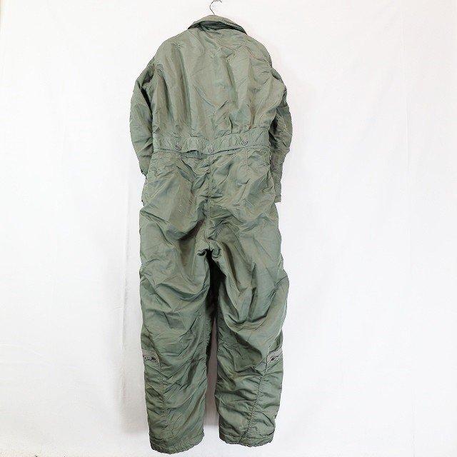 SALE///// 60s 米軍 実物 USAF CWU-1/P フライングスーツ ツナギ ミリタリー オリーブ ( メンズ M-R ) 中古 古着 5/ m9131_画像2