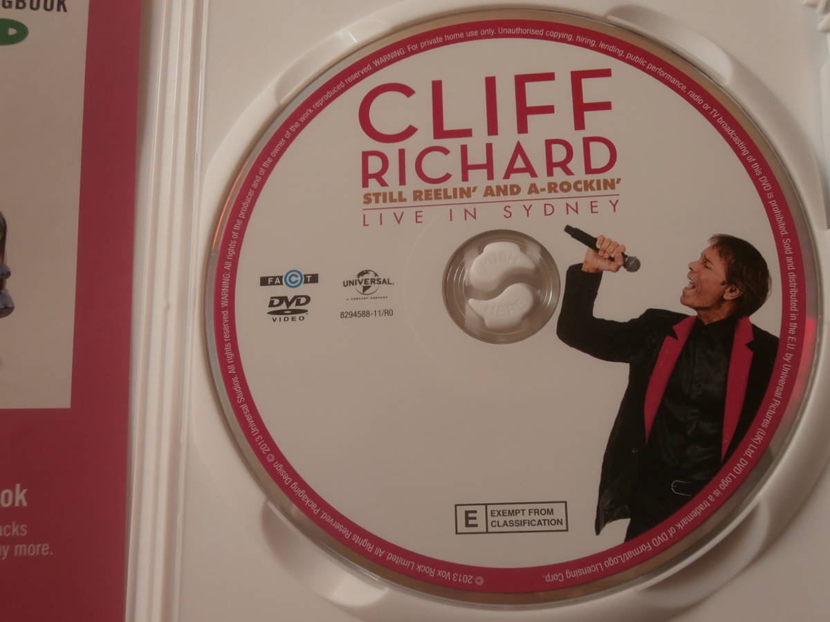 音楽DVD&disc " LIVE IN SYDNEY , THE RARE AND UNSEEN COLLECTION " Cliff Richard クリフ・リチャード_画像3