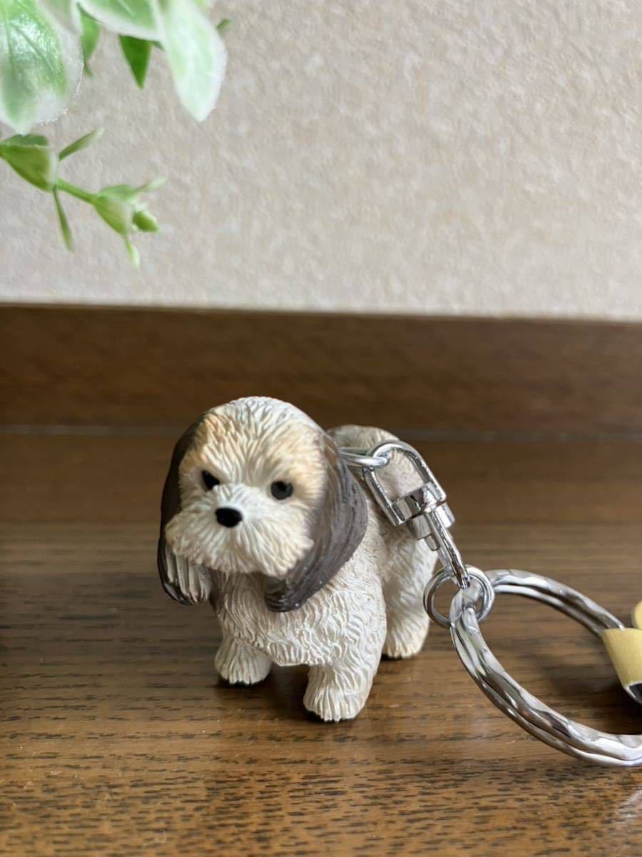 かわいい犬のフィギュアキーホルダー♪ シーズー キーリングの画像1