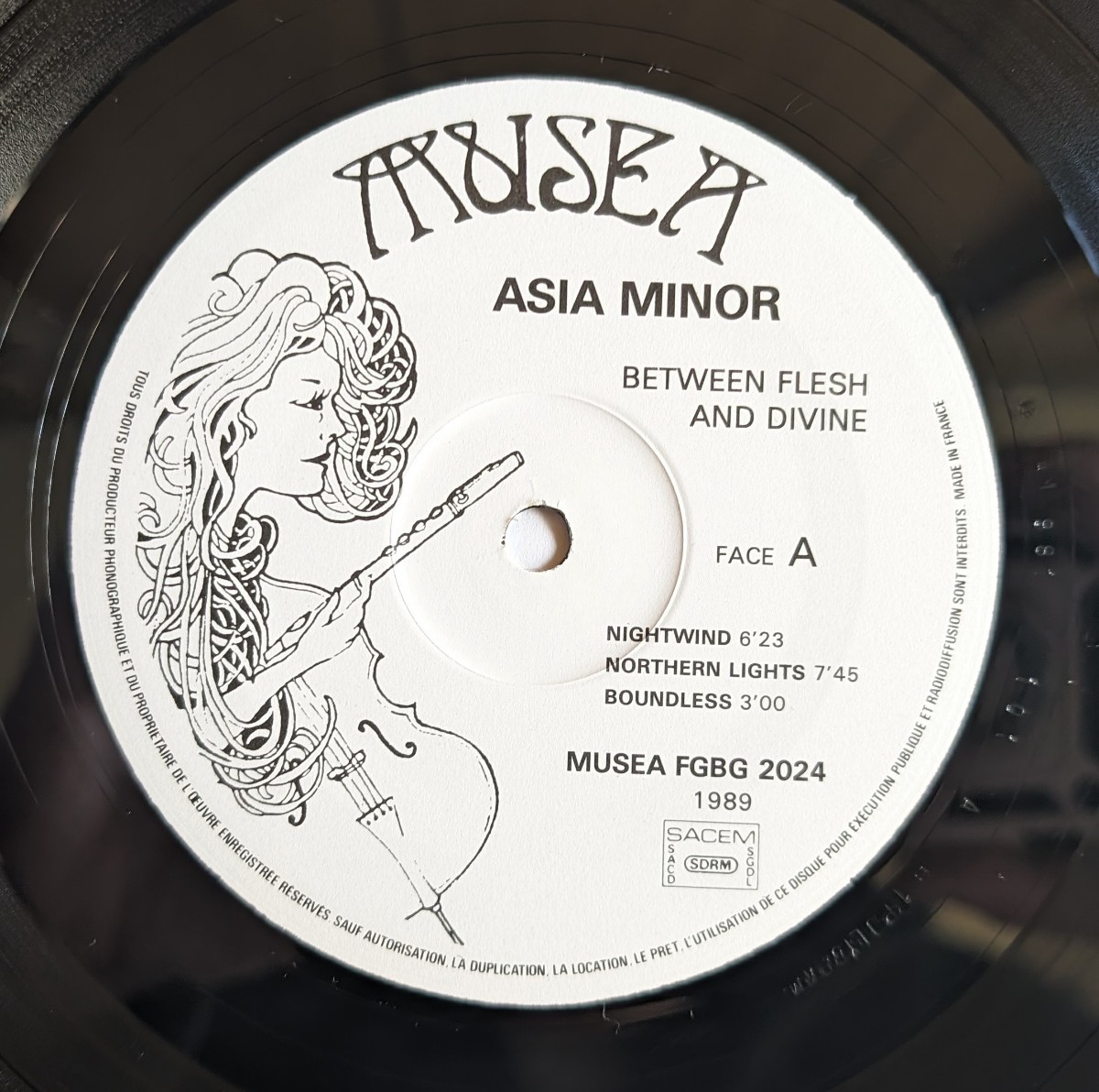 Asia Minor / Between Flesh And Divine フランス盤　LP　（1989年・FGBG 2024）　プログレ_画像4